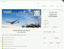 Tablet Screenshot of halifaxairporttaxi.com